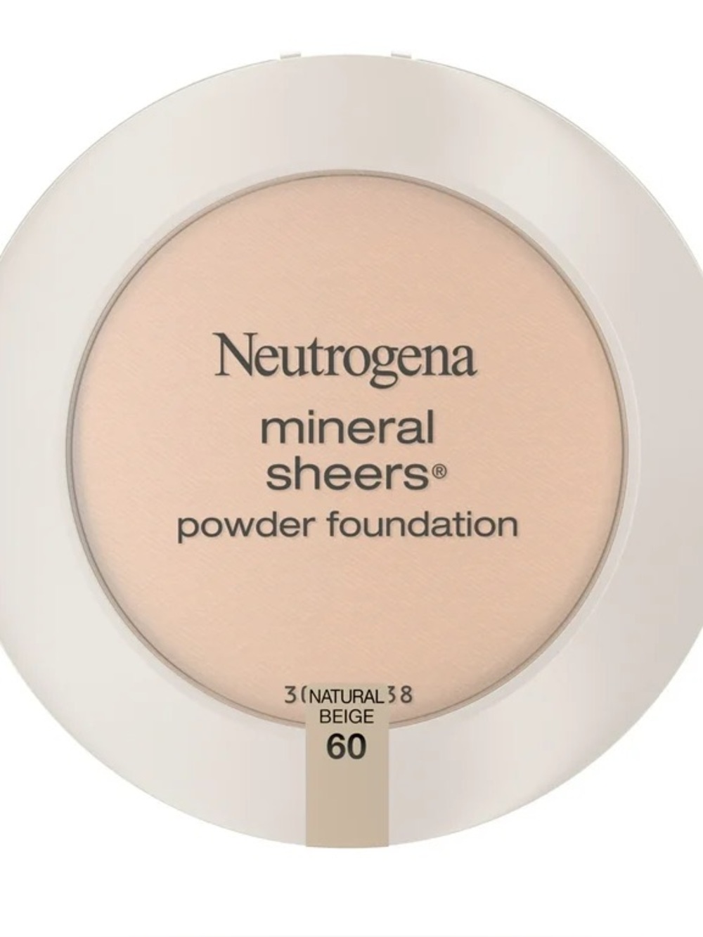 NEUTROGENA Mineral Sheers Powder Foundation - Natural Beige 60, NEW - Picture 1 of 6